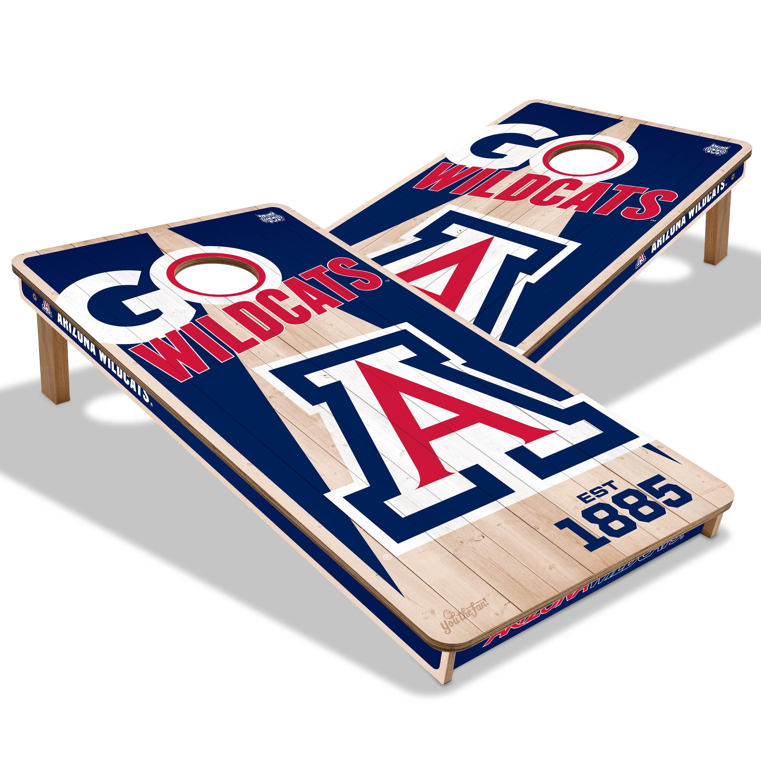 YouTheFan NCAA Arizona Wildcats 2' x 4' Cornhole Game No Bags