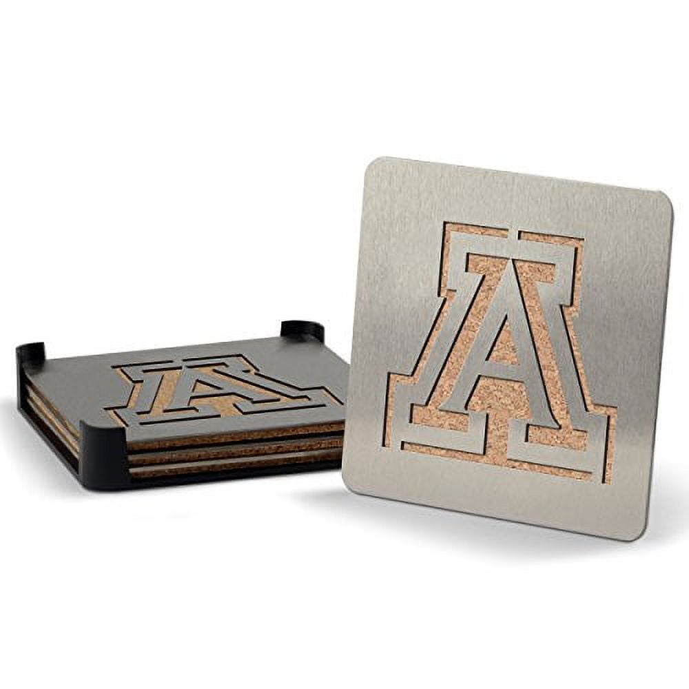 YouTheFan NCAA Arizona Wildcats Boasters, 4-Piece Coaster Set