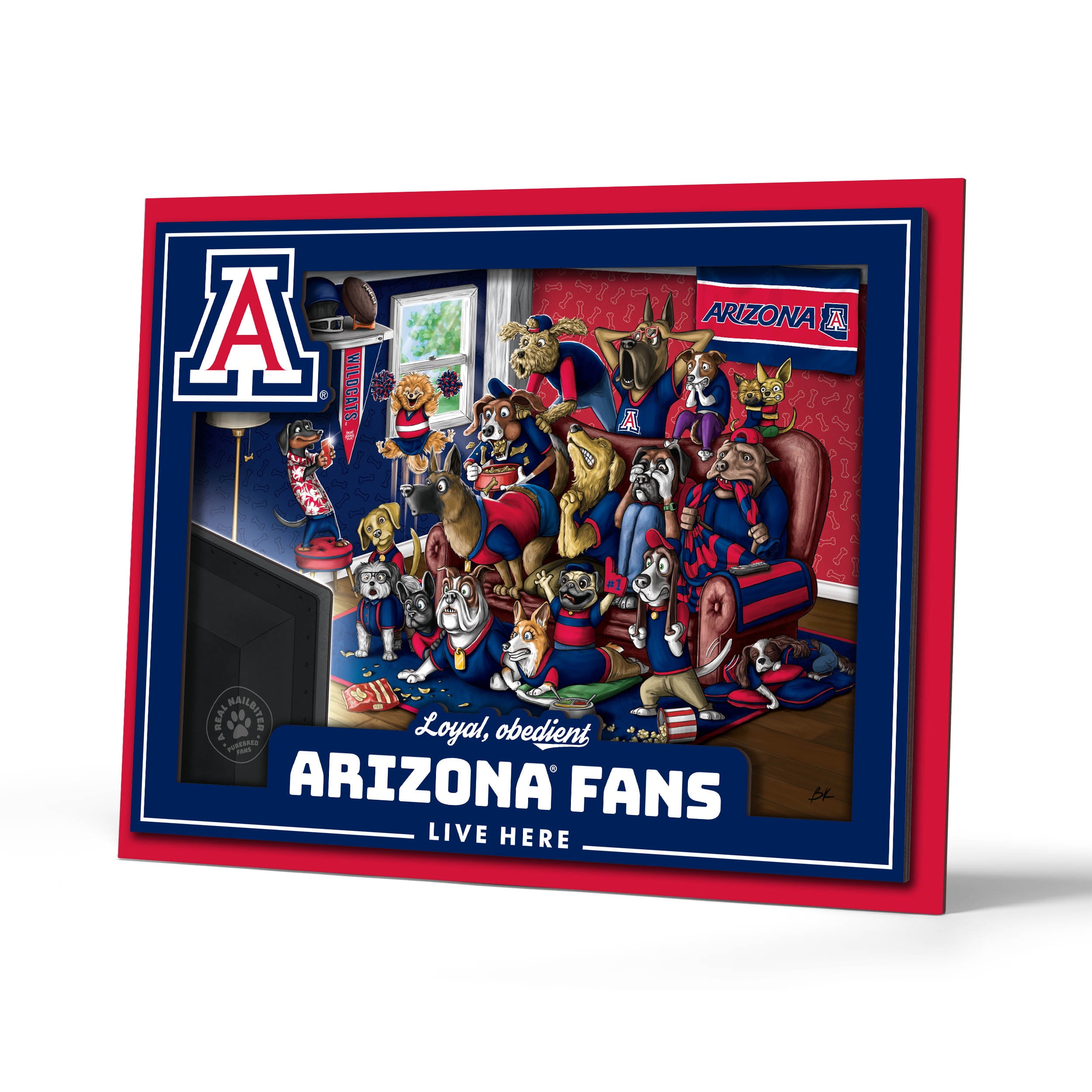 YouTheFan NCAA Arizona Wildcats Purebred Fans Wall Art