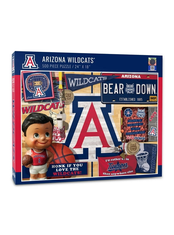 YouTheFan NCAA Arizona Wildcats Retro Series Puzzle – 500 PC