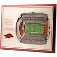 thumbnail image 1 of Arkansas Razorbacks 17'' x 13'' 5-Layer StadiumViews 3D Wall Art, 1 of 5