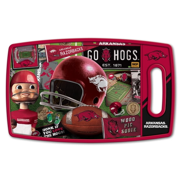 YouTheFan NCAA Arkansas Razorbacks Retro Series Cutting Board