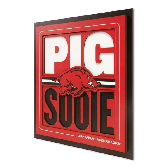 YouTheFan NCAA Arkansas Razorbacks Slogan Series 3D Wall Art