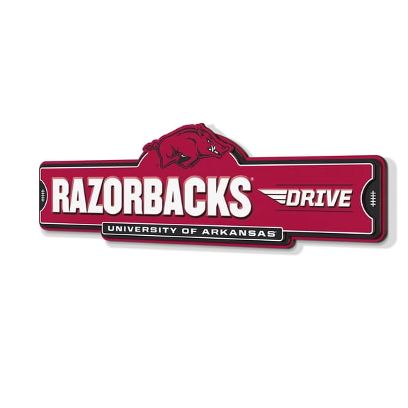 YouTheFan NCAA Arkansas Razorbacks Street Sign