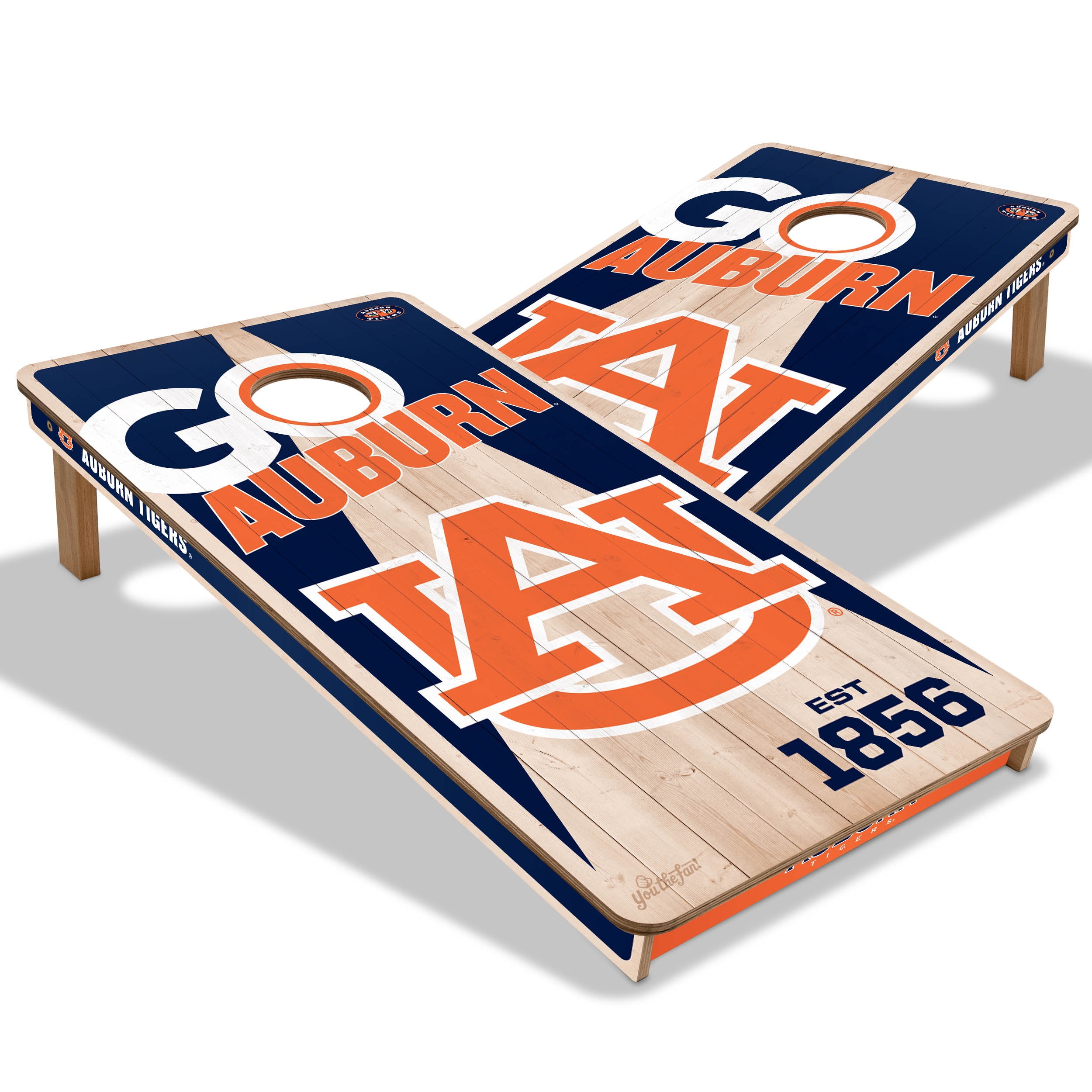 YouTheFan NCAA Auburn Tigers 2' x 4' Cornhole Game No Bags