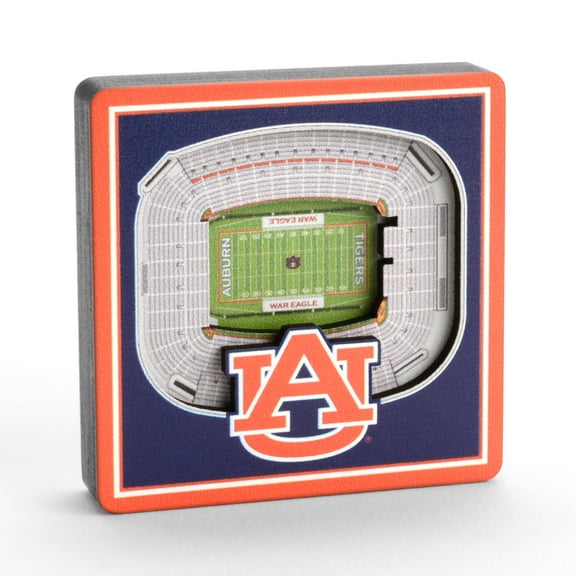 YouTheFan NCAA Auburn Tigers 3D StadiumView Magnet