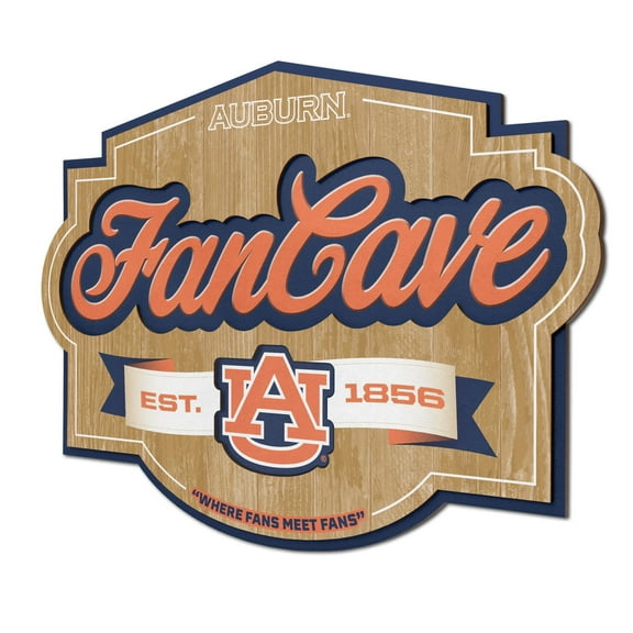 YouTheFan NCAA Auburn Tigers Fan Cave Sign
