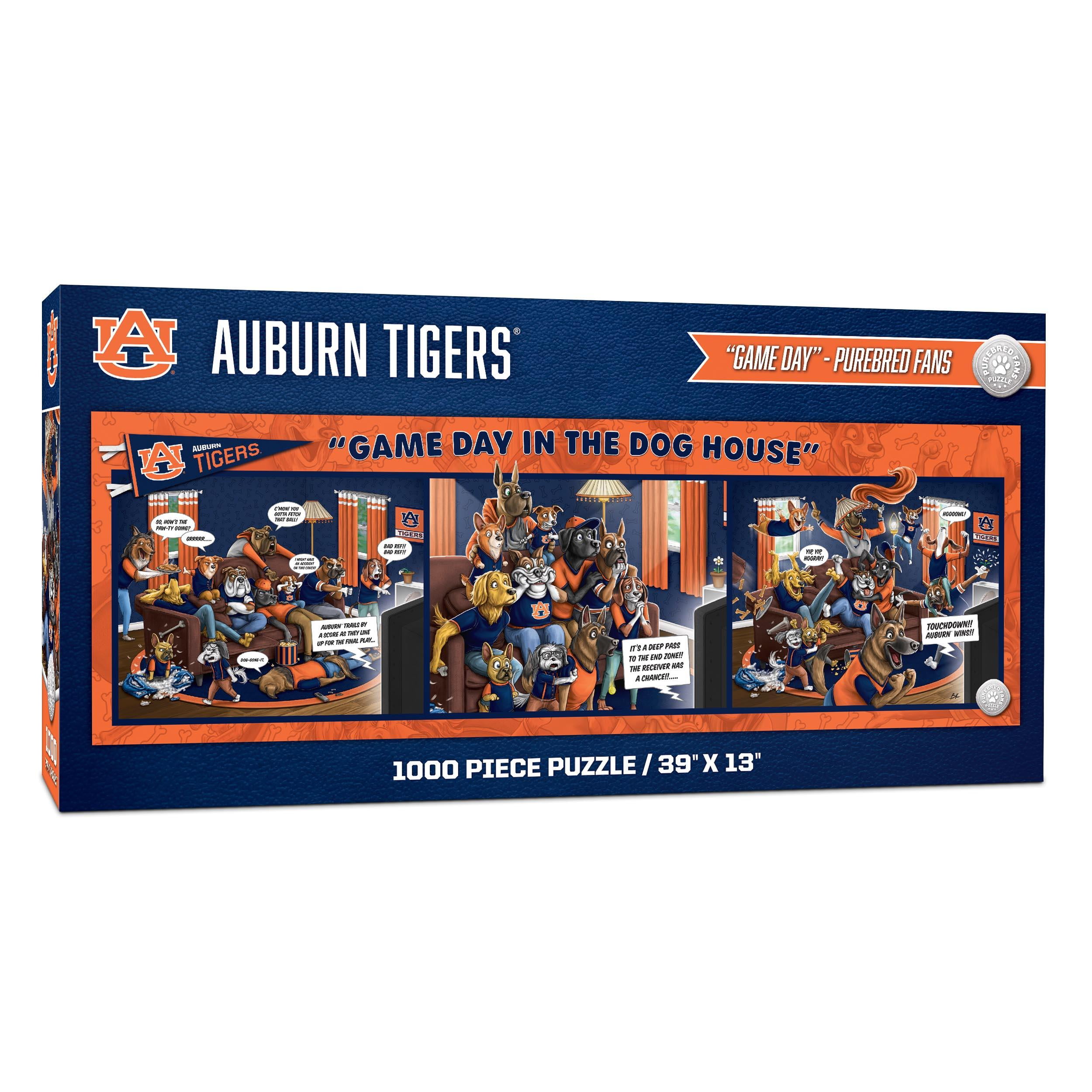 YouTheFan NCAA Auburn Tigers Purebred Fans Gameday in the Dog House 1000PC Puzzle