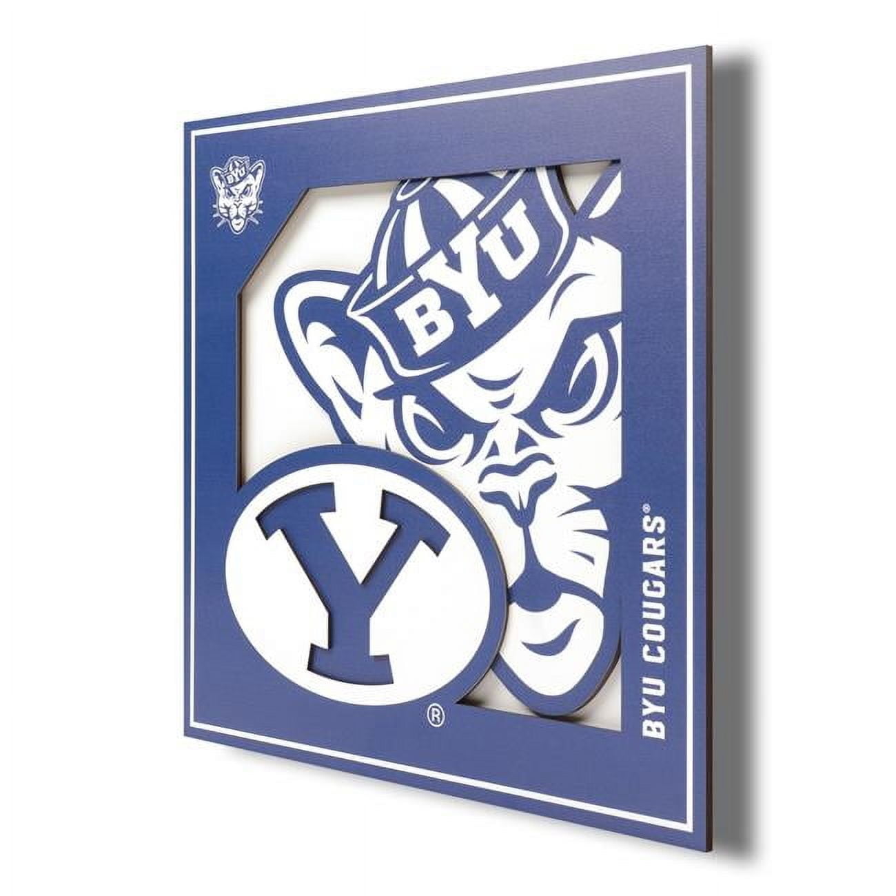 YouTheFan NCAA BYU Cougars 12 x 12 Wall Art