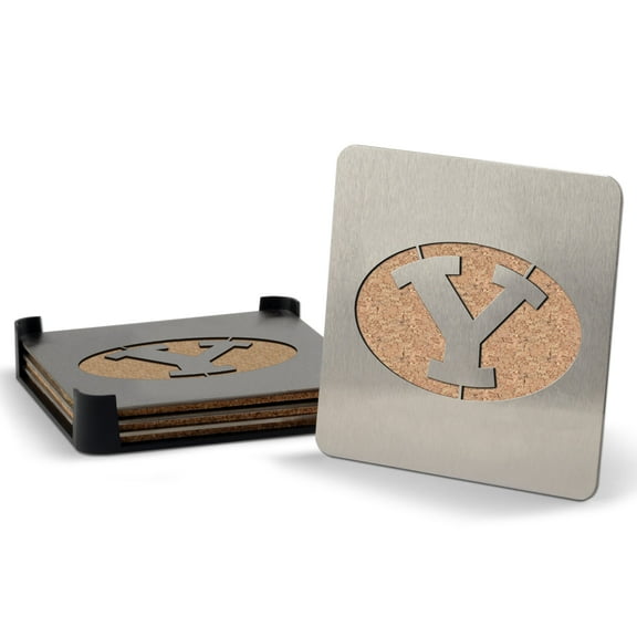 BYU Cougars 4-Piece Coaster Set