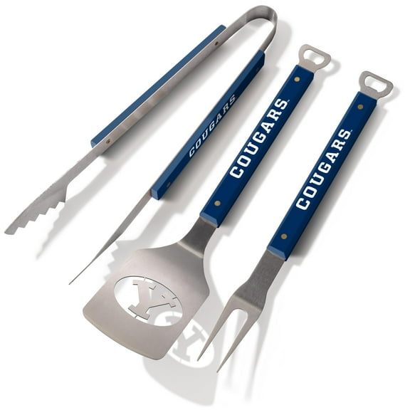 YouTheFan NCAA BYU Cougars Spirit Series 3pc BBQ Set