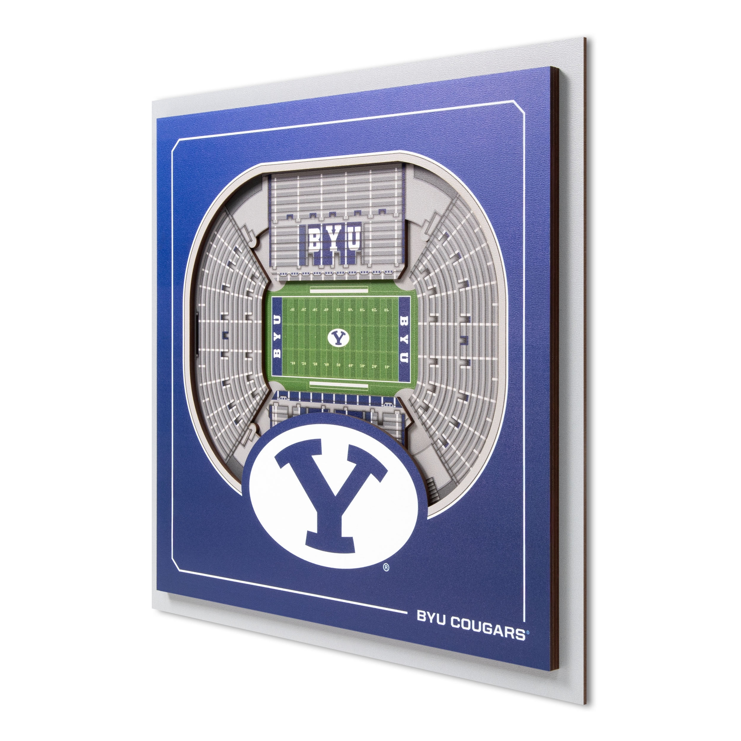 YouTheFan NCAA BYU Cougars Stadium Series 3D Wall Art