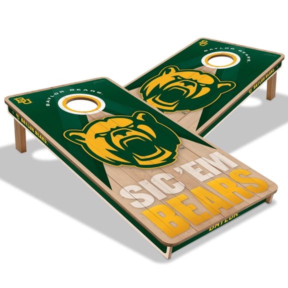 YouTheFan NCAA Baylor Bears 2X4 Slogan Series Cornhole NO BAGS