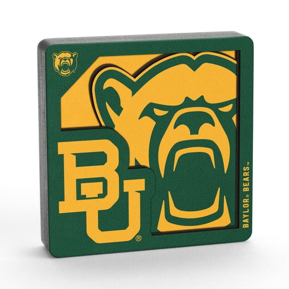YouTheFan NCAA Baylor Bears 3D Logo Series Magnet
