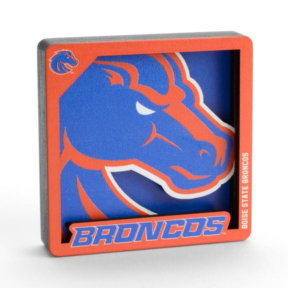 YouTheFan NCAA Boise State Broncos 3D Logo Series Magnet