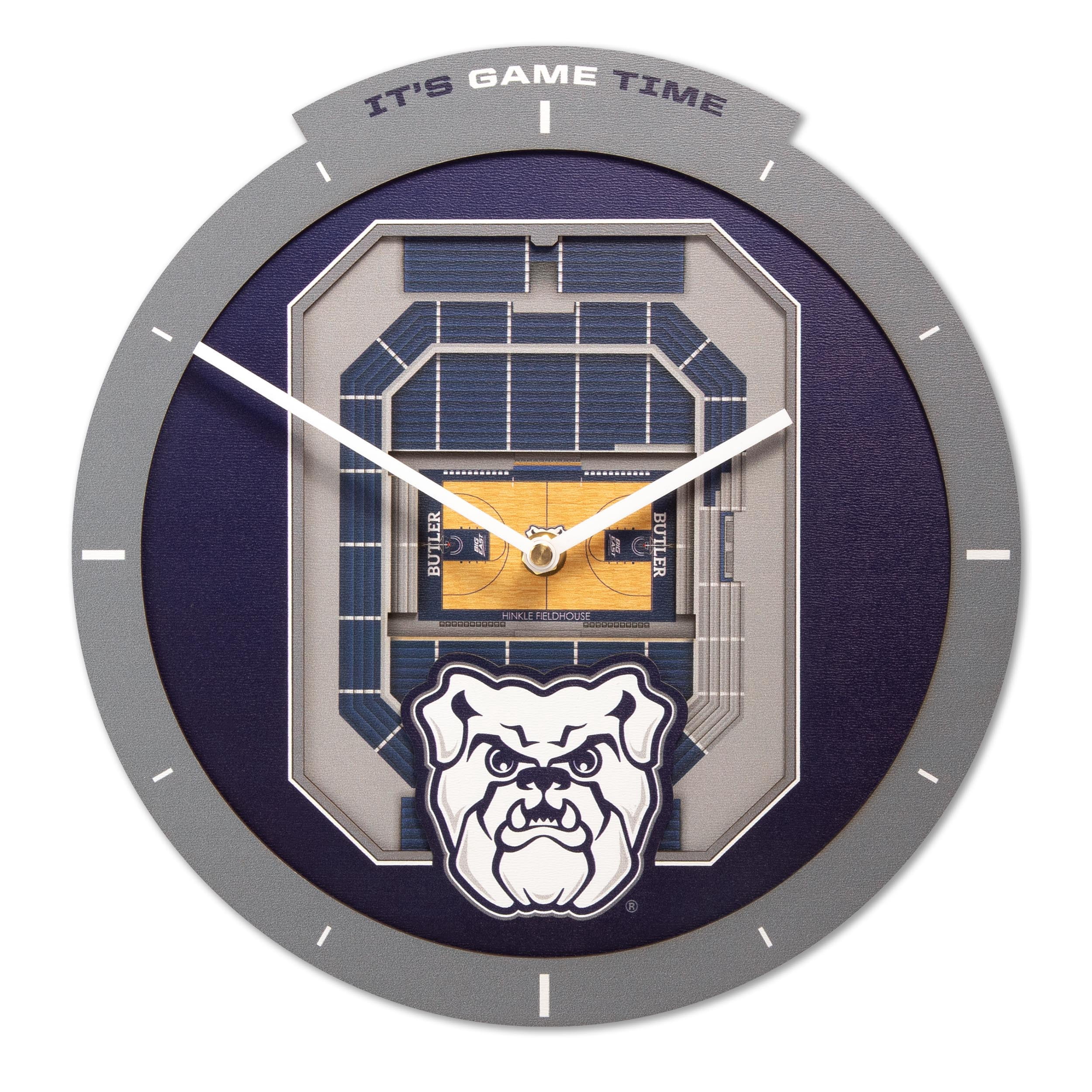 YouTheFan NCAA Butler Bulldogs Stadiumview 3D Wall Clock