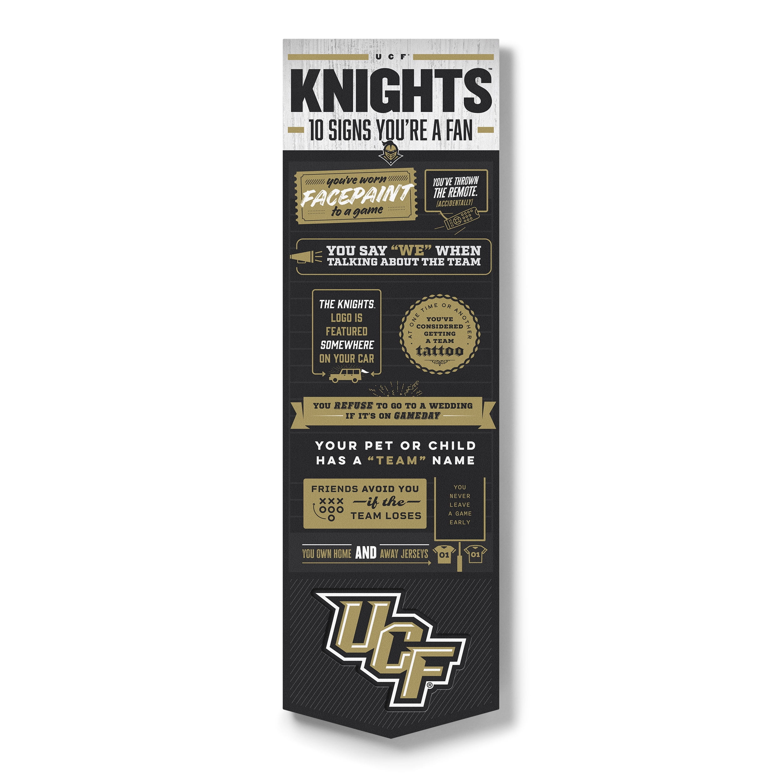 YouTheFan NCAA Central Florida Knights 3D Top 10 Wall Art