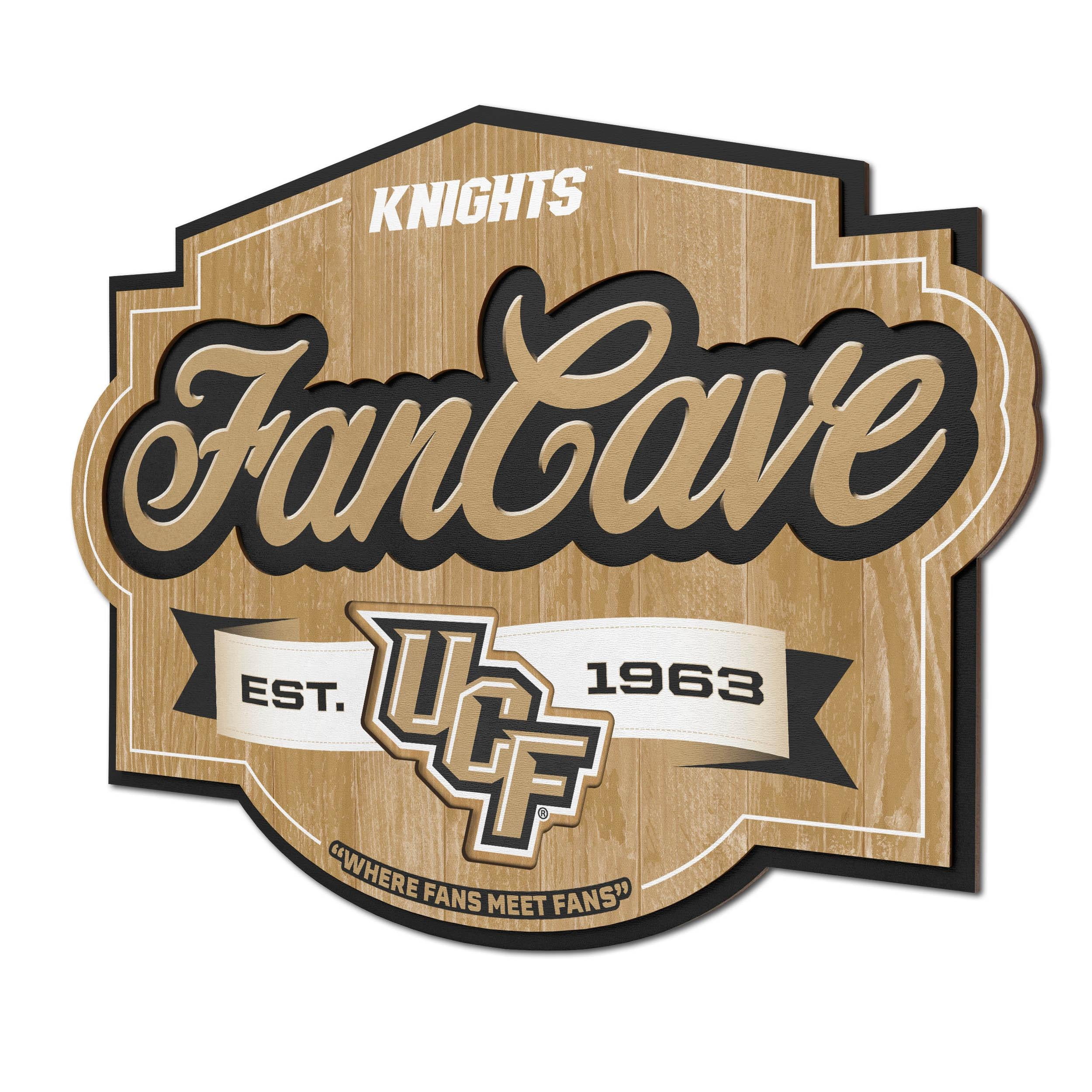 YouTheFan NCAA Central Florida Knights Fan Cave Sign