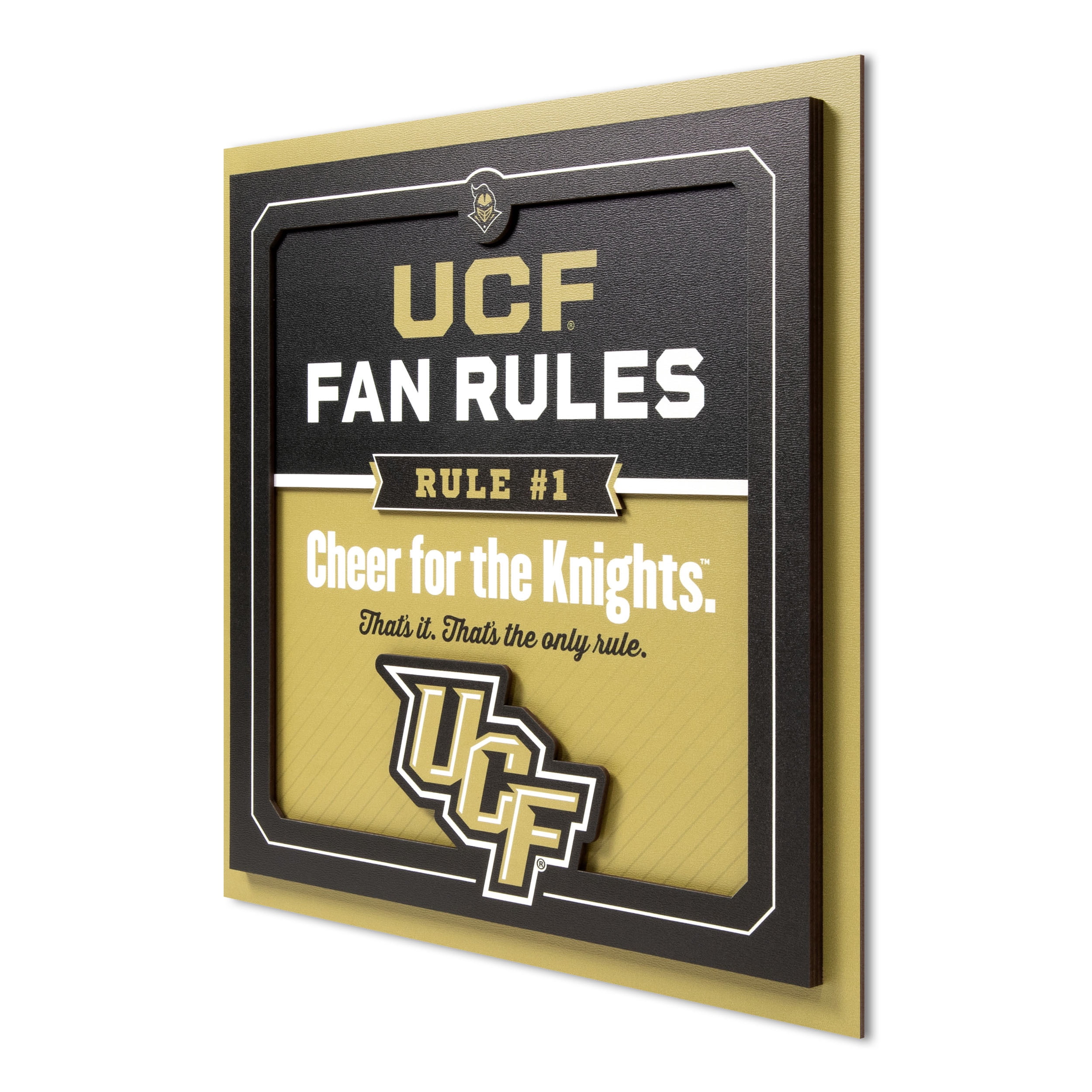 YouTheFan NCAA Central Florida Knights Fan Rules 3D Wall Art