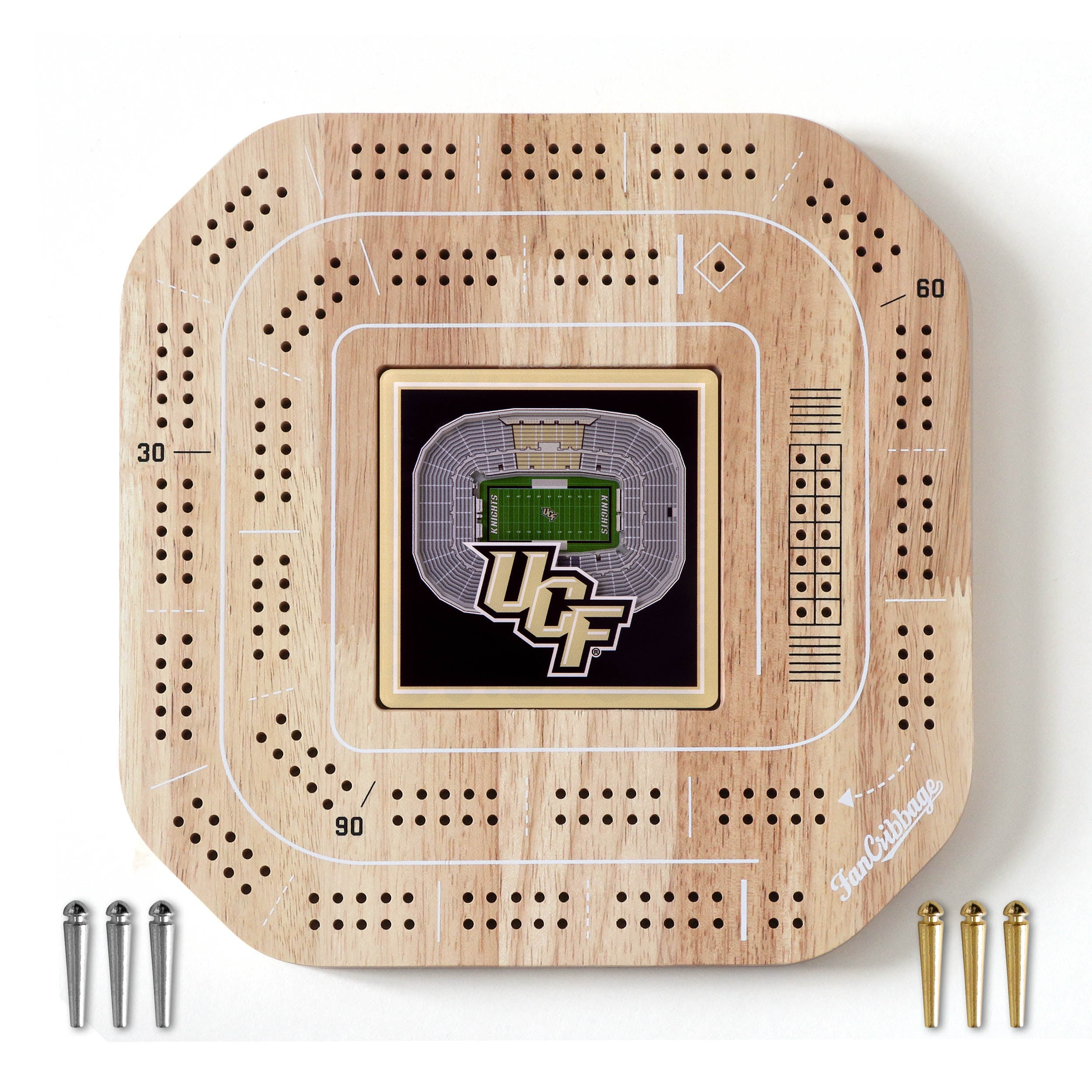 YouTheFan NCAA Central Florida Knights Stadiumview Cribbage