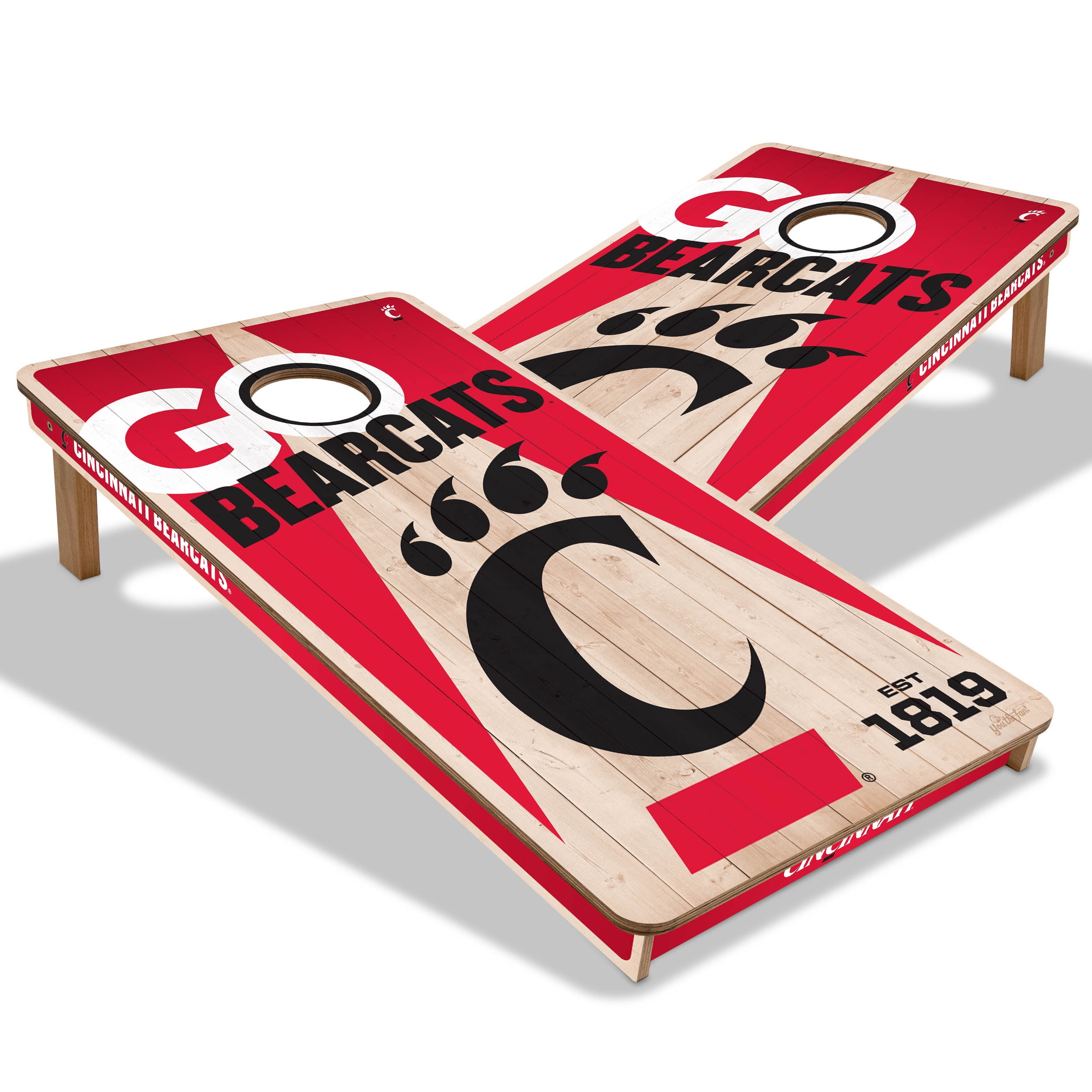 YouTheFan NCAA Cincinnati Bearcats 2' x 4' Cornhole Game No Bags
