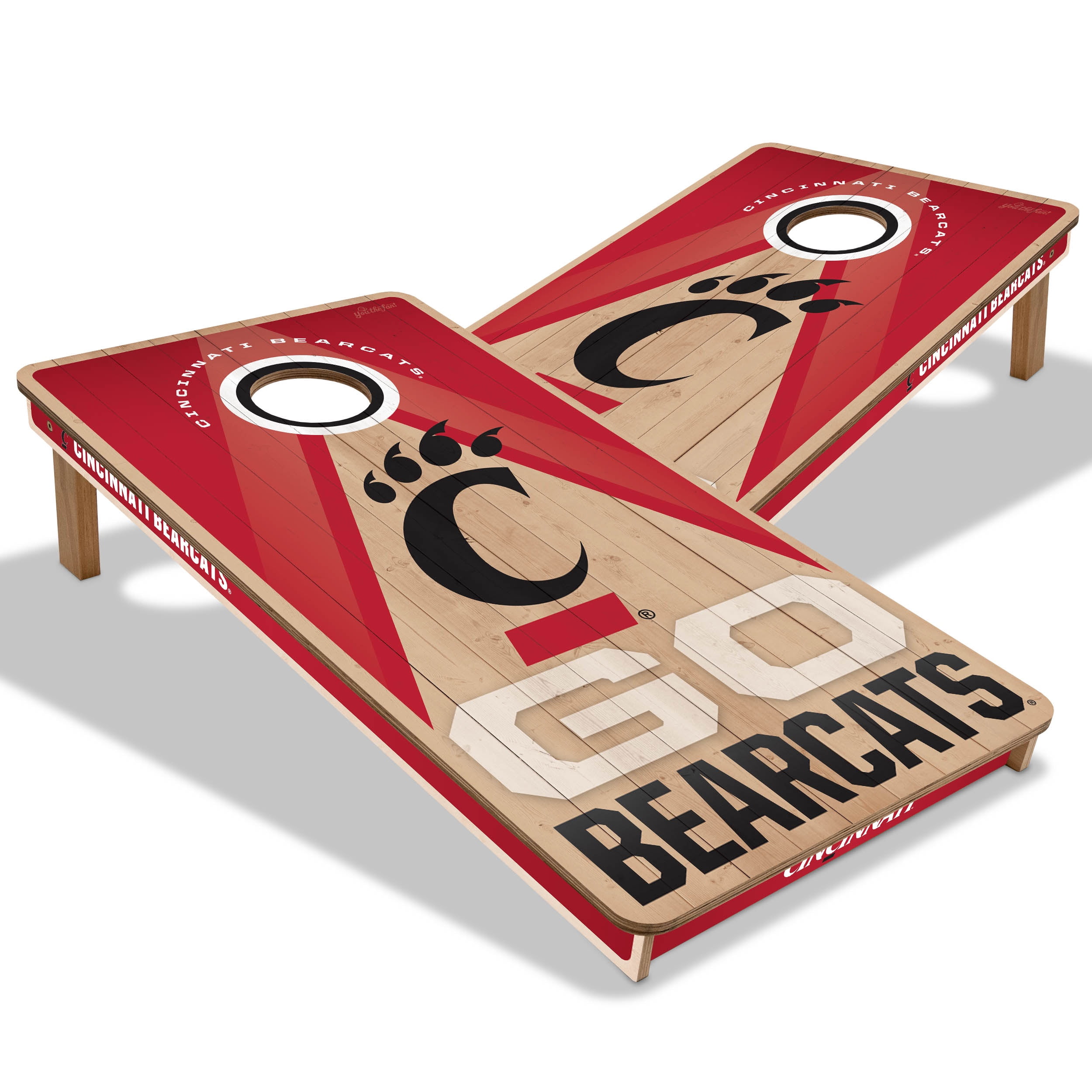 YouTheFan NCAA Cincinnati Bearcats 2X4 Slogan Series Cornhole NO BAGS