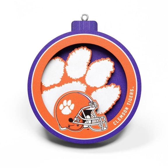 IDNA Clemson Tigers 3D Logo Series Ornament