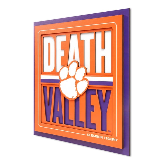 YouTheFan NCAA Clemson Tigers Slogan Series 3D Wall Art