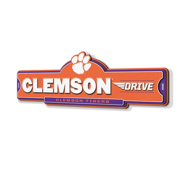 YouTheFan NCAA Clemson Tigers Street Sign