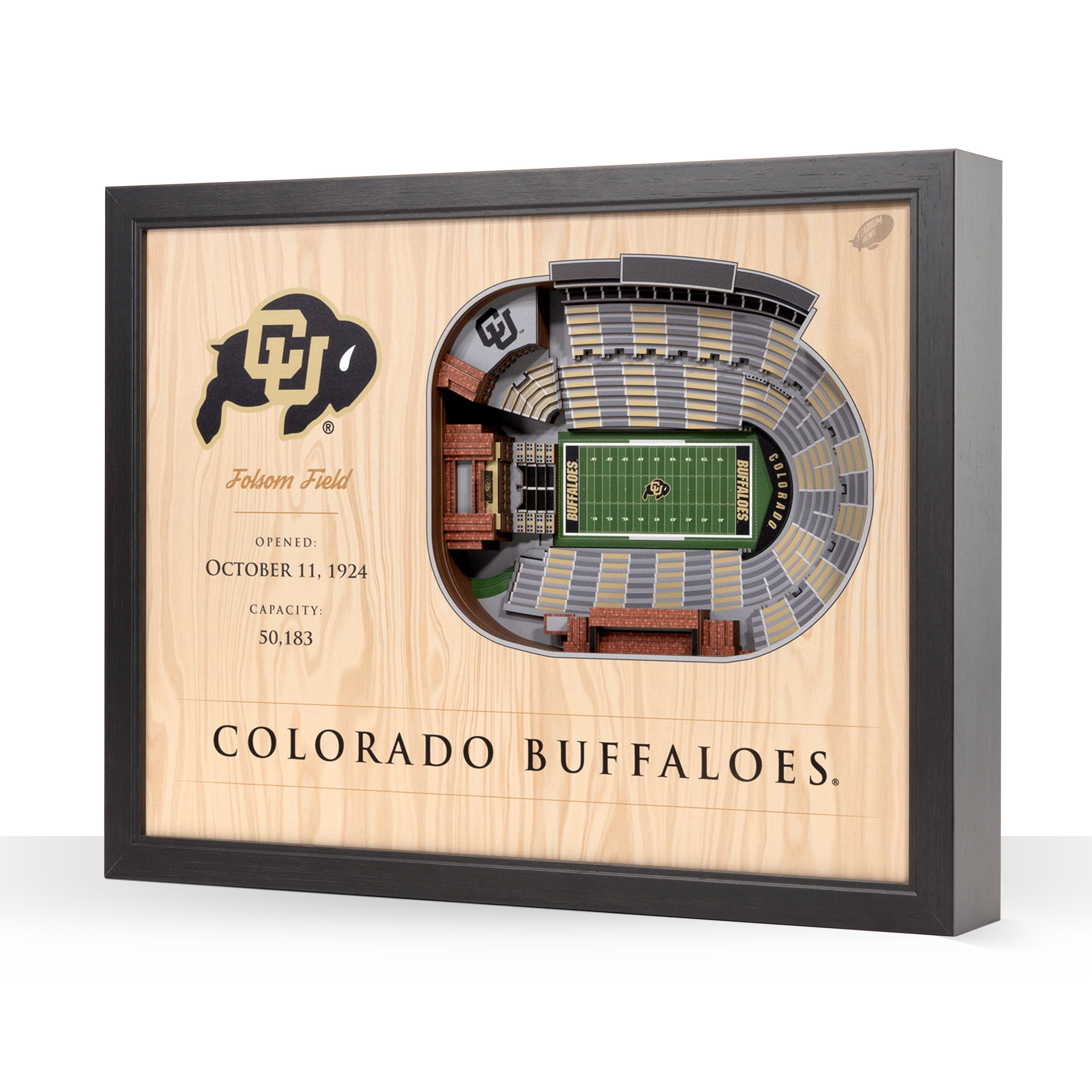 YouTheFan NCAA Colorado Buffaloes FB 25-Layer Stadiumview Wall Art