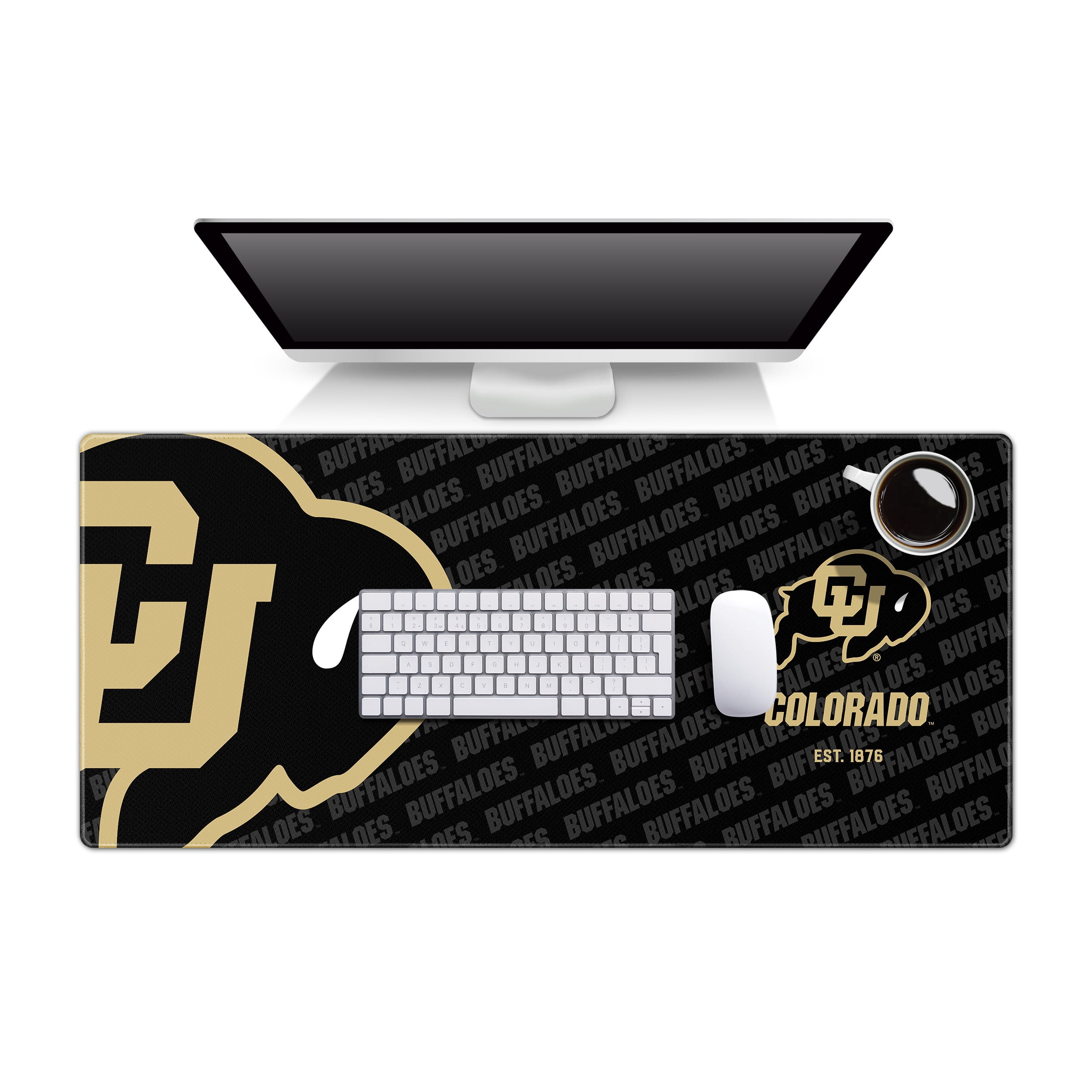 YouTheFan NCAA Colorado Buffaloes Logo Series Desk Pad
