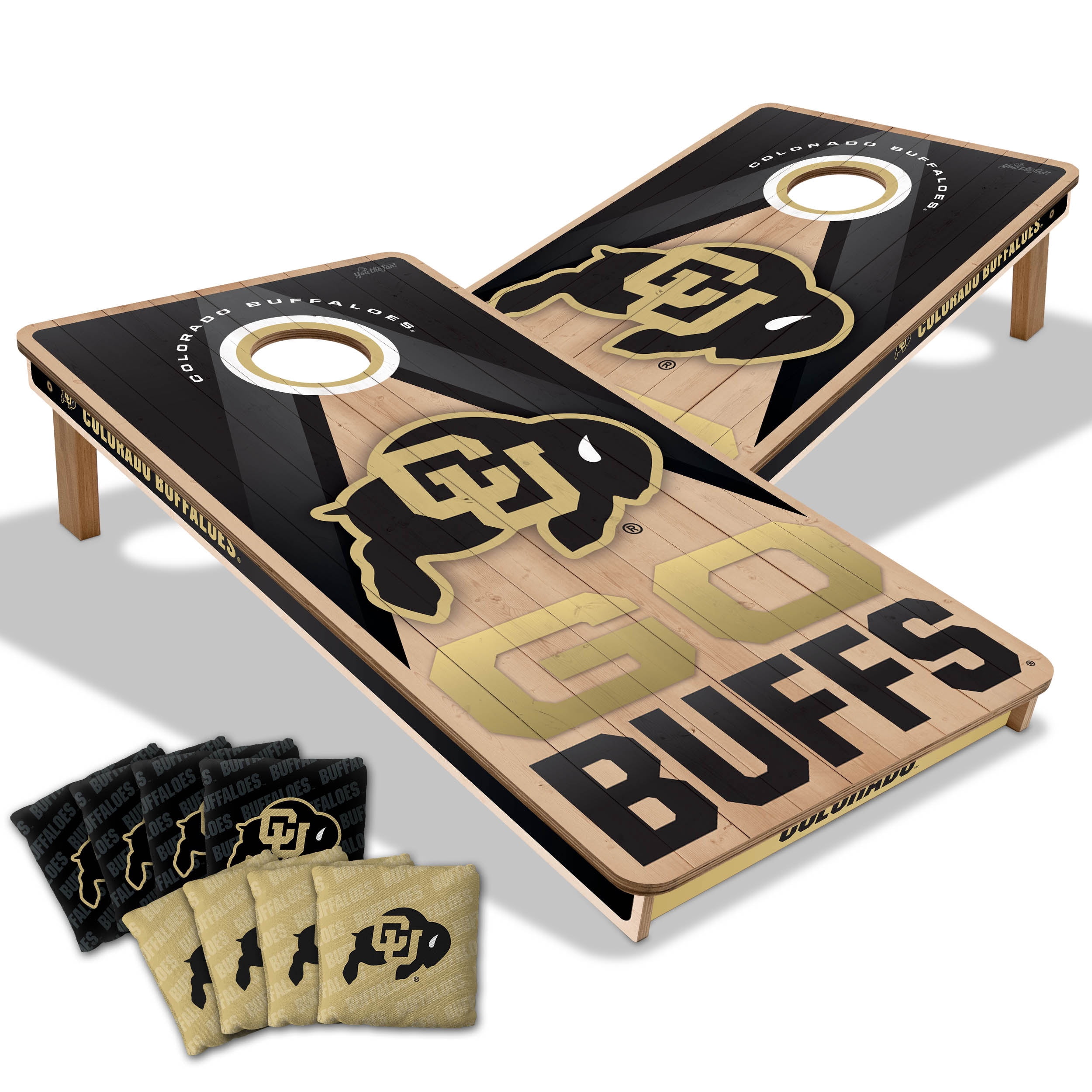 YouTheFan NCAA Colorado Buffaloes 2x4 Slogan Series Cornhole