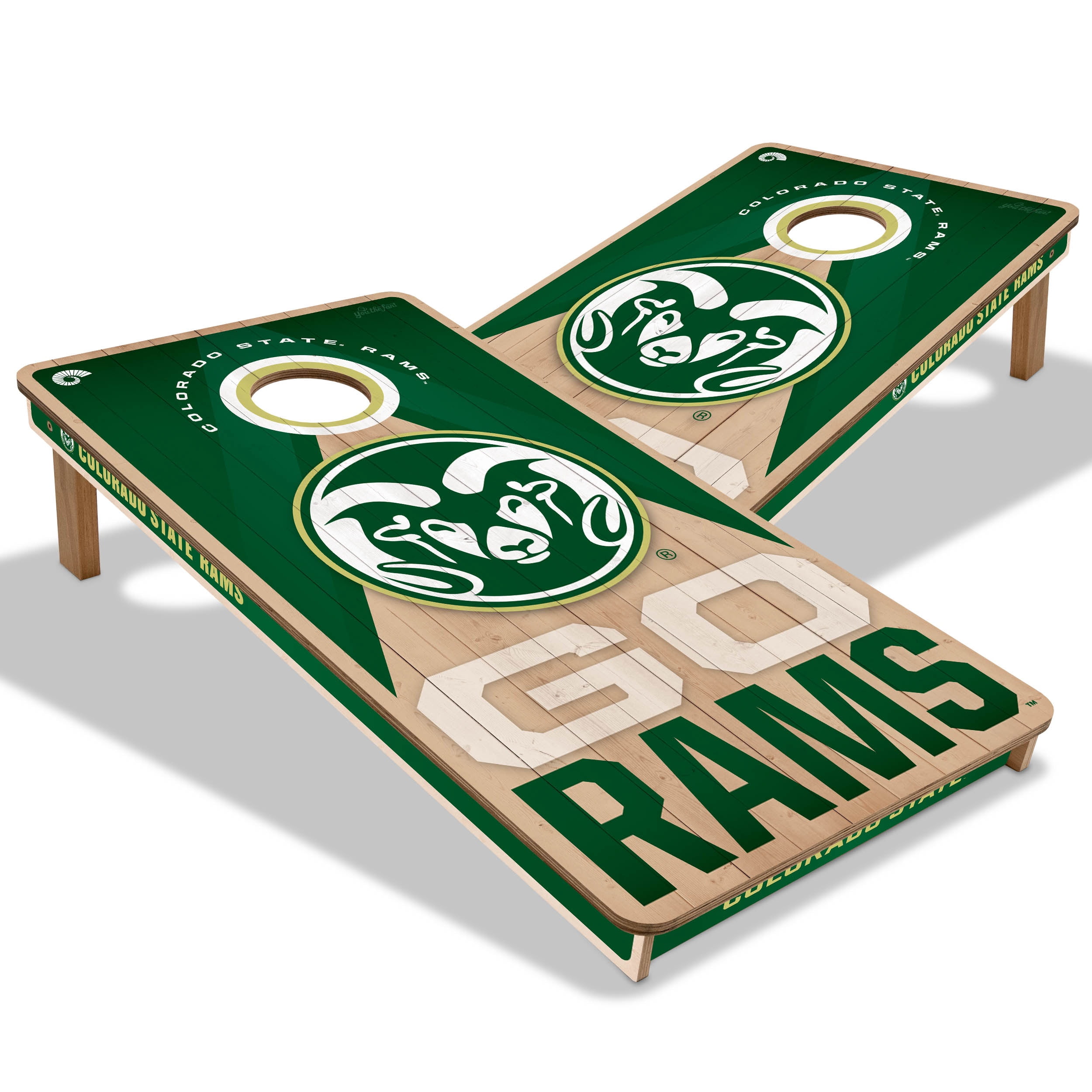 YouTheFan NCAA Colorado St Rams 2X4 Slogan Series Cornhole NO BAGS