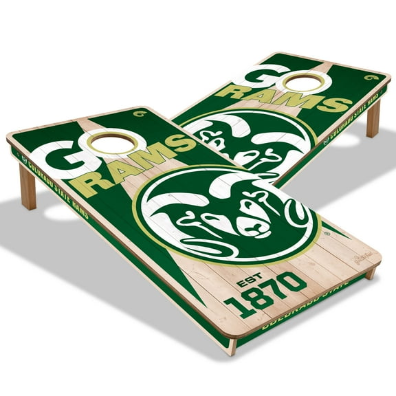 YouTheFan NCAA Colorado State Rams 2' x 4' Cornhole Game No Bags