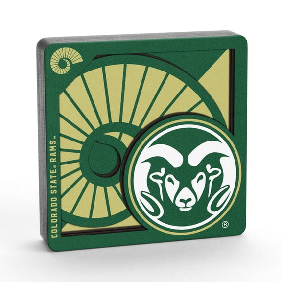 YouTheFan NCAA Colorado State Rams 3D Logo Series Magnet