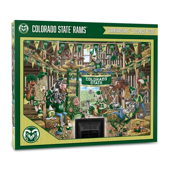 YouTheFan NCAA Colorado State Rams Barnyard Fans Puzzle - 500 Piece