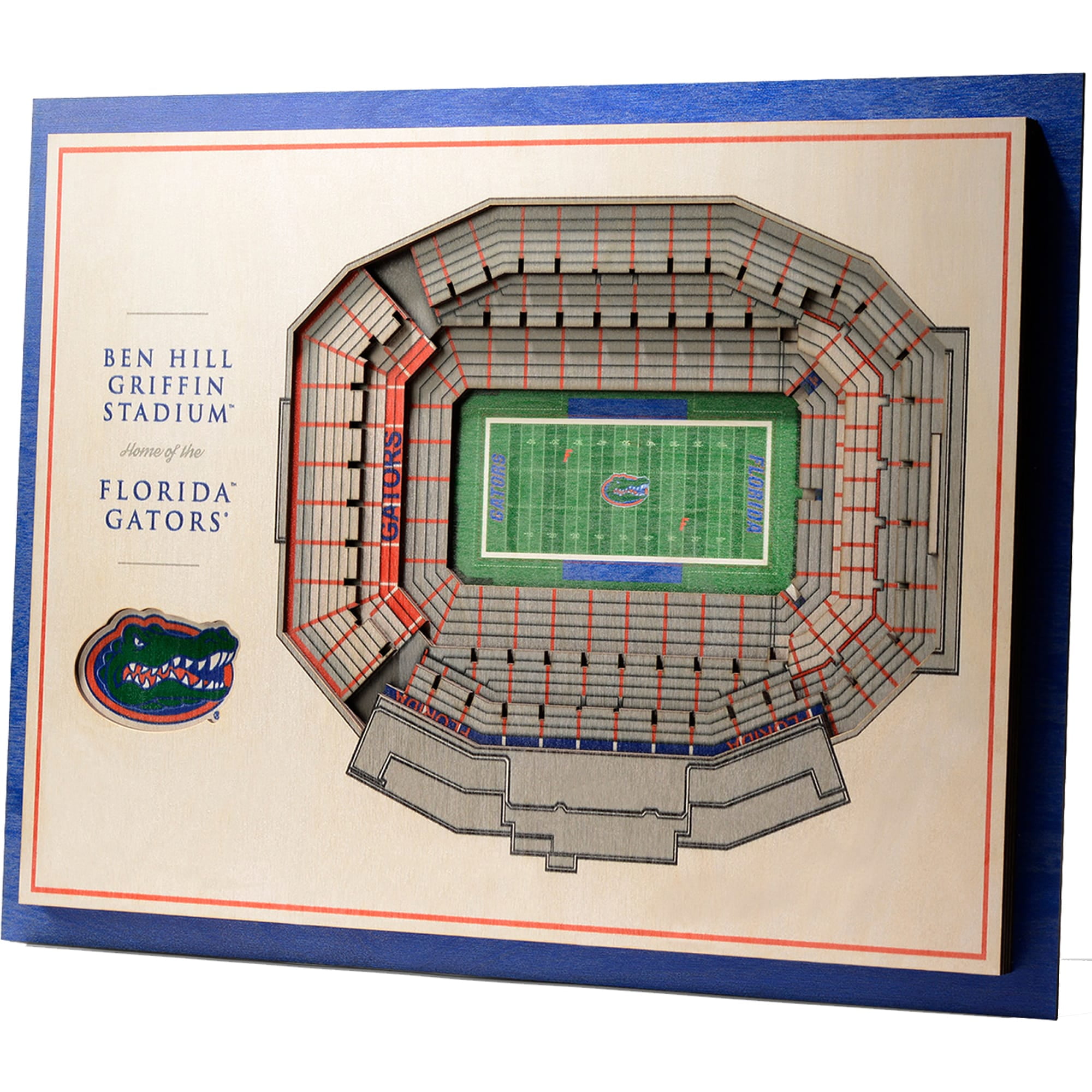 Florida Gators 17'' x 13'' 5-Layer Wooden StadiumView Wall Art