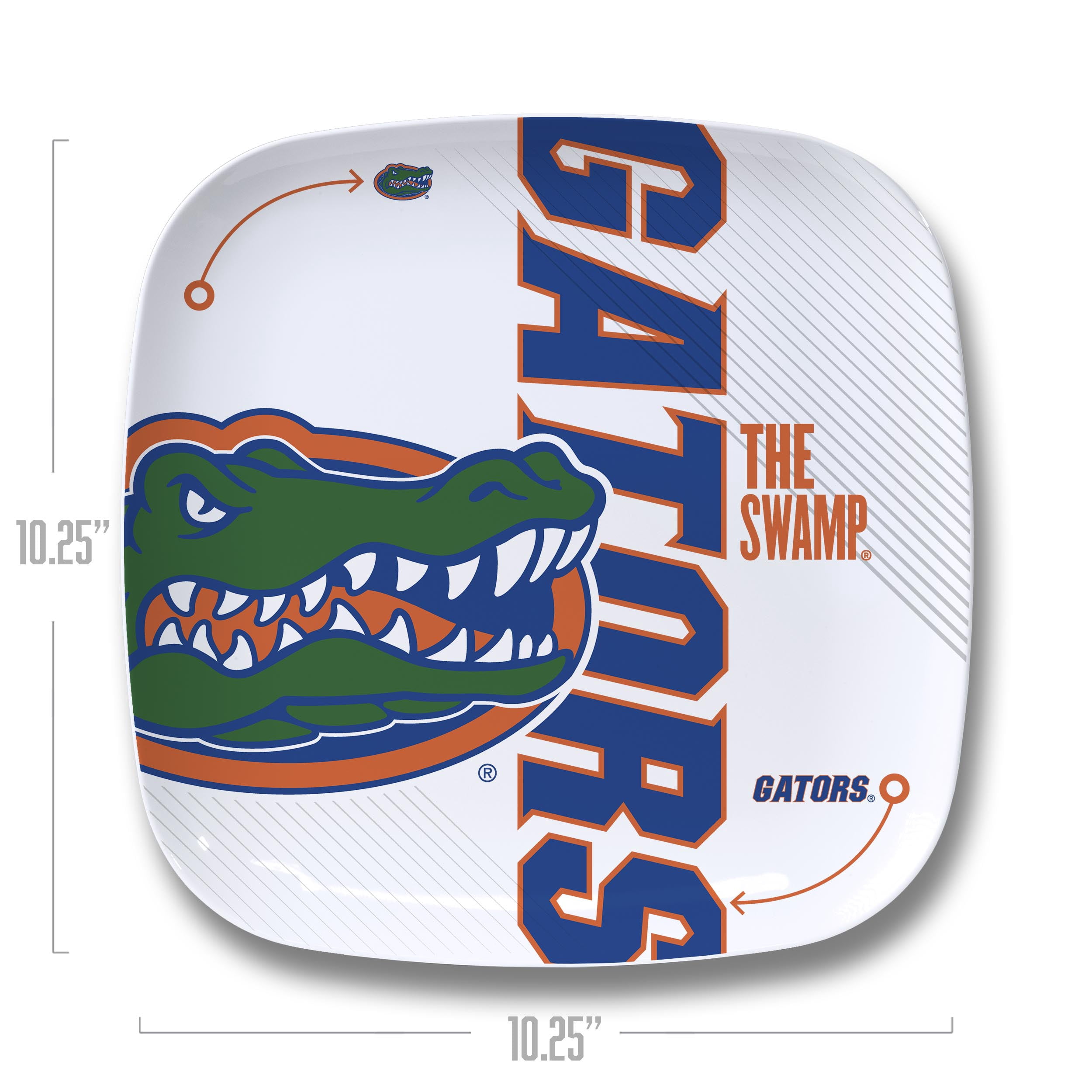 YouTheFan NCAA Florida Gators Large Party Plate