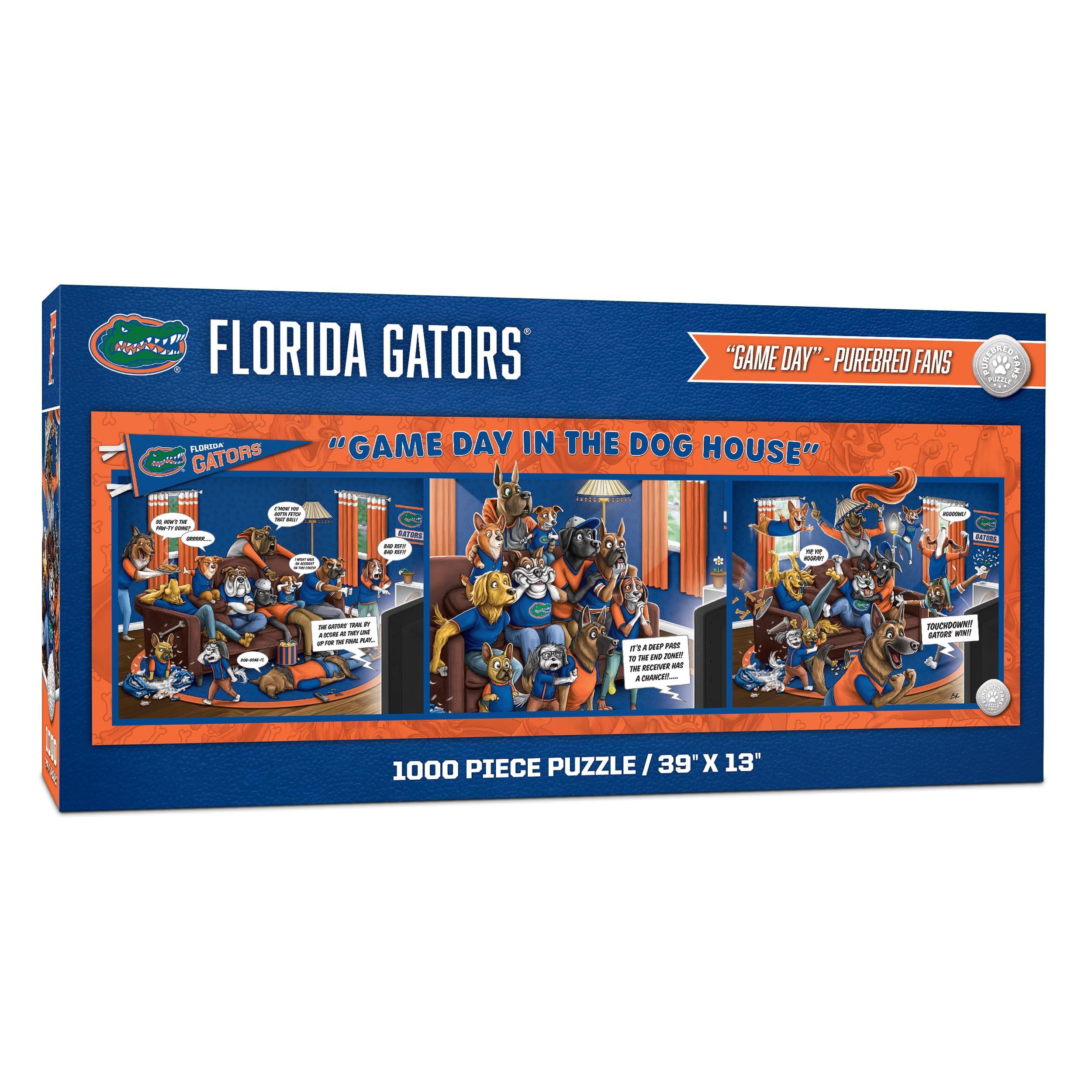 YouTheFan NCAA Florida Gators Purebred Fans Gameday in the Dog House 1000PC Puzzle