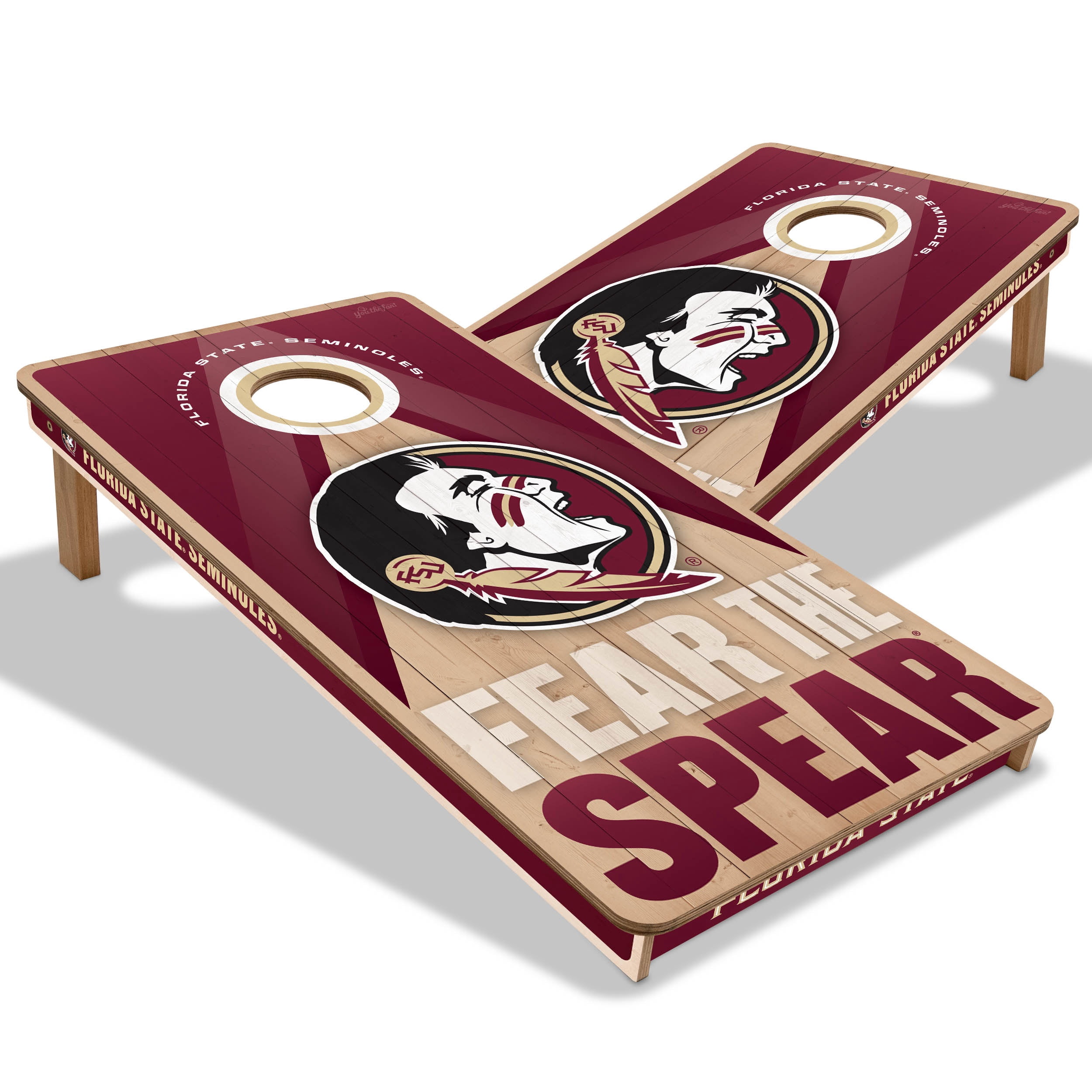 YouTheFan NCAA Florida St Seminoles 2x4 Slogan Series Cornhole NO BAGS