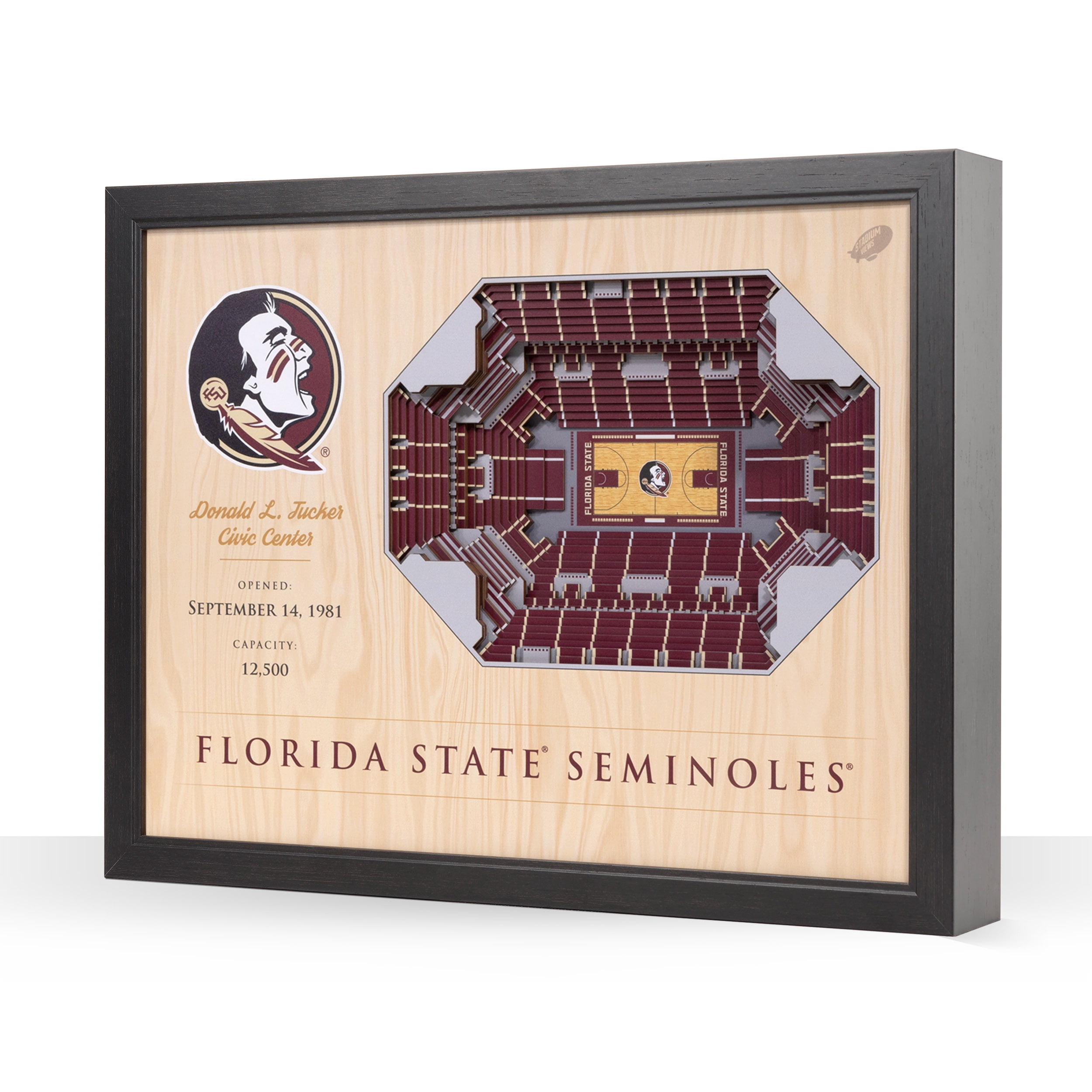 YouTheFan NCAA Florida St Seminoles BB 25-Layer Stadiumview Wall Art