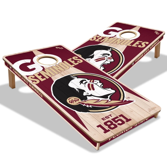 YouTheFan NCAA Florida State Seminoles 2' x 4' Cornhole Game No Bags ...