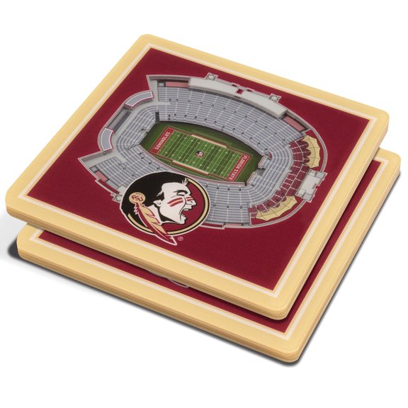 IDNA Florida State Seminoles Red 3D StadiumViews Coasters