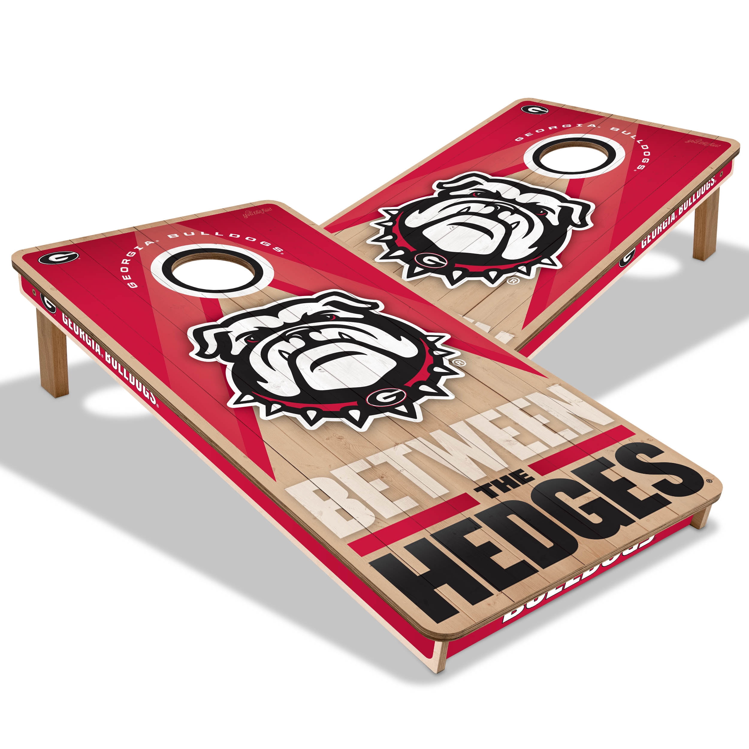 YouTheFan NCAA Georgia Bulldogs 2X4 Slogan Series Cornhole NO BAGS