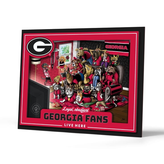YouTheFan NCAA Georgia Bulldogs Purebred Fans Wall Art