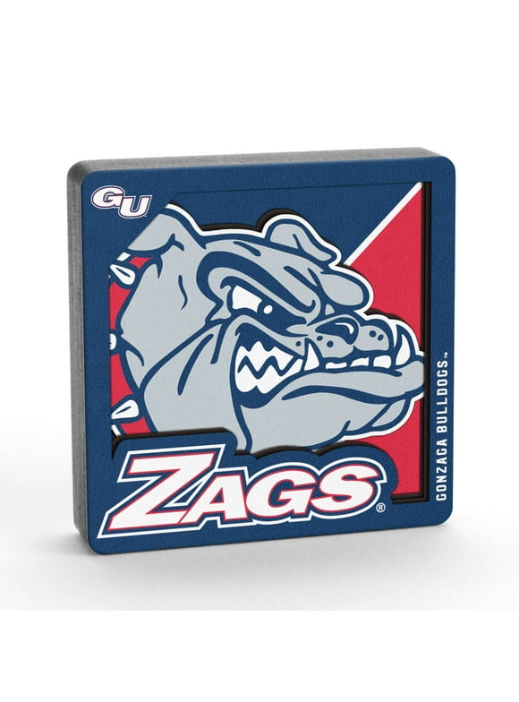 YouTheFan NCAA Gonzaga Bulldogs 3D Logo Series Magnet