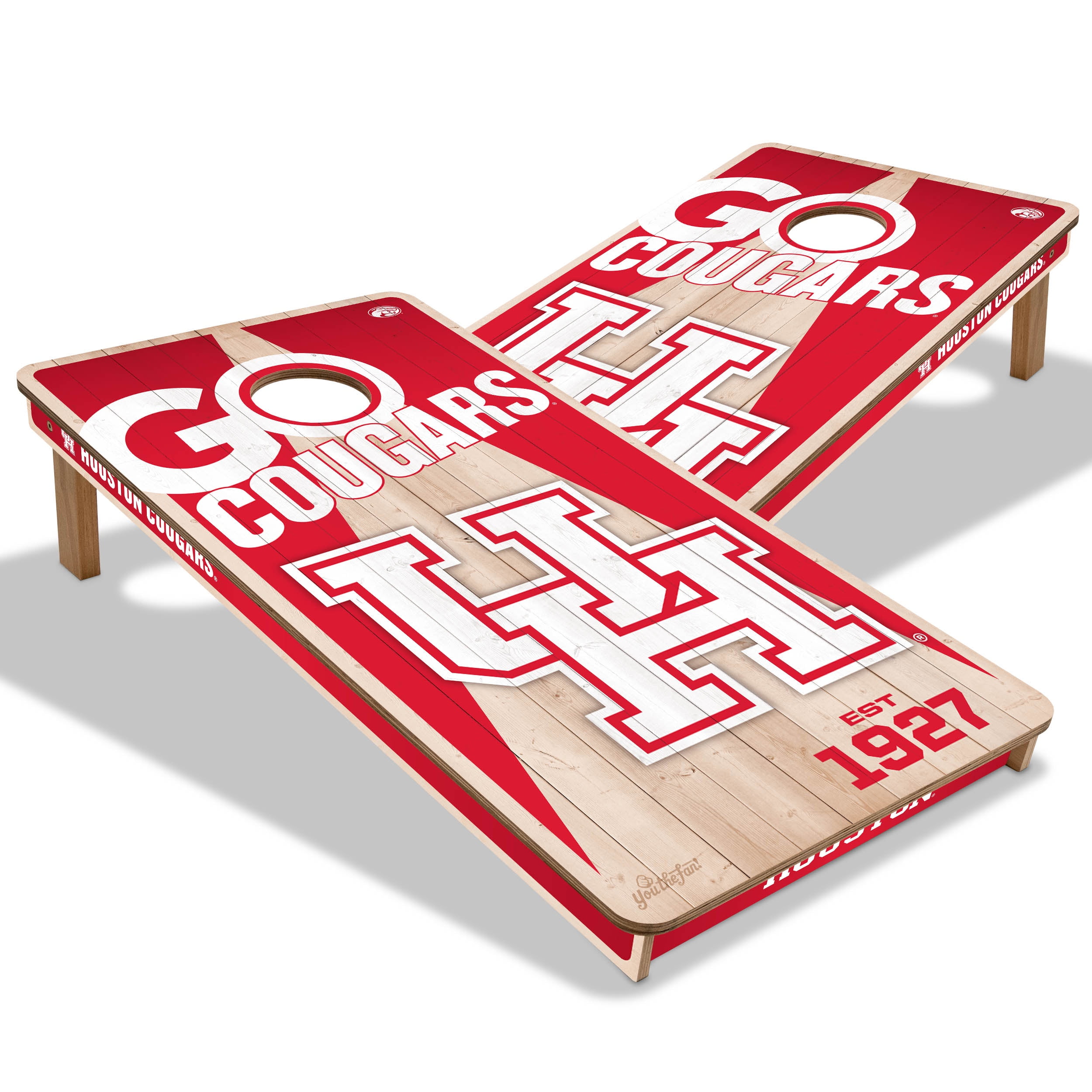 YouTheFan NCAA Houston Cougars 2' x 4' Cornhole Game No Bags