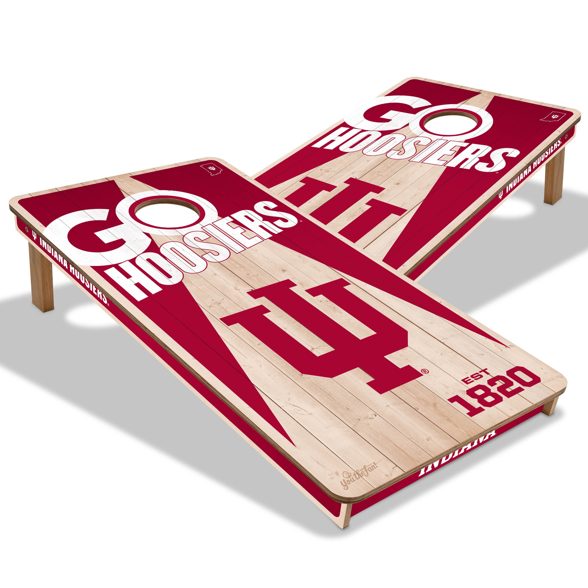 YouTheFan NCAA Illinois Fighting Illini 2' x 4' Cornhole Game No Bags