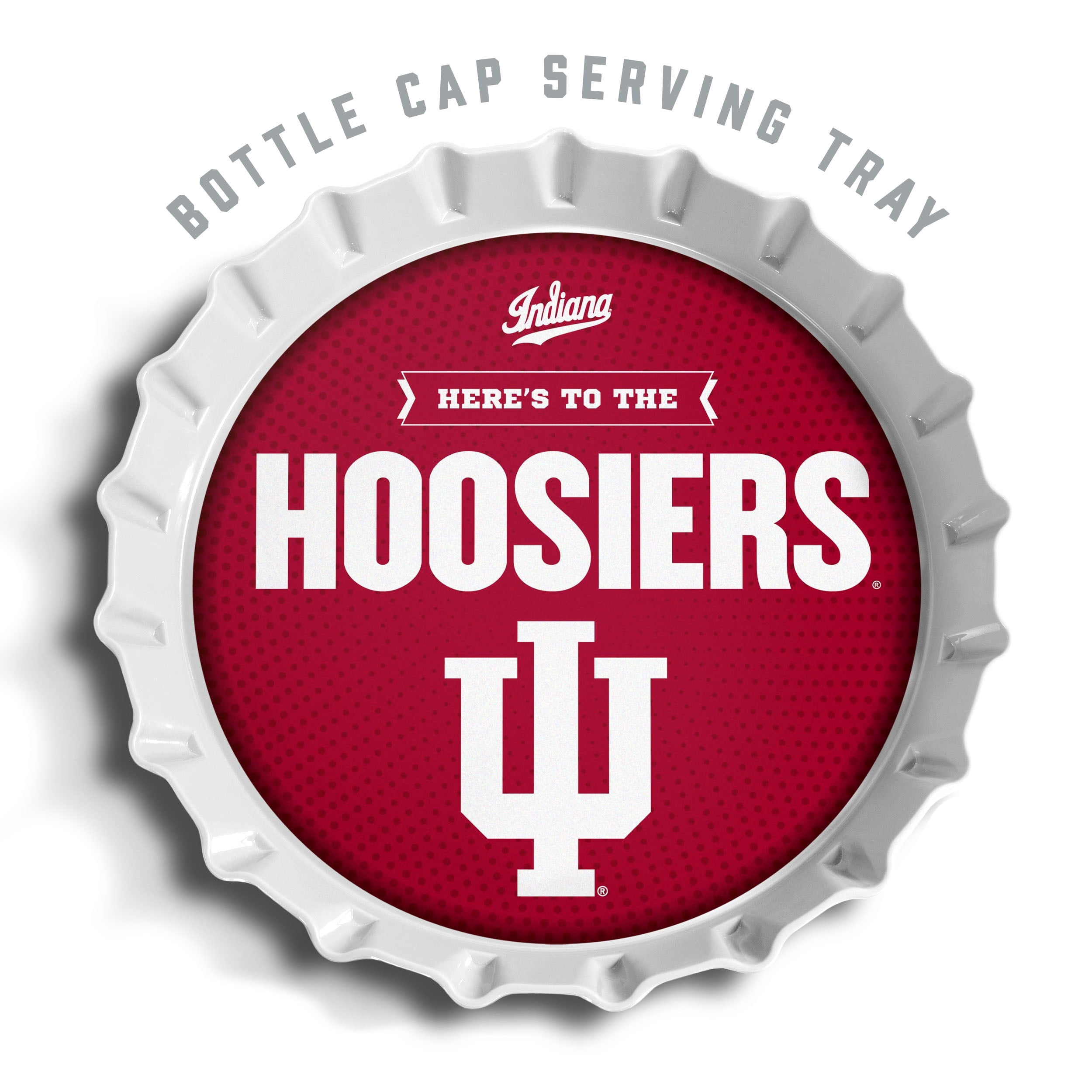 YouTheFan NCAA Indiana Hoosiers Bottle Cap Serving Tray