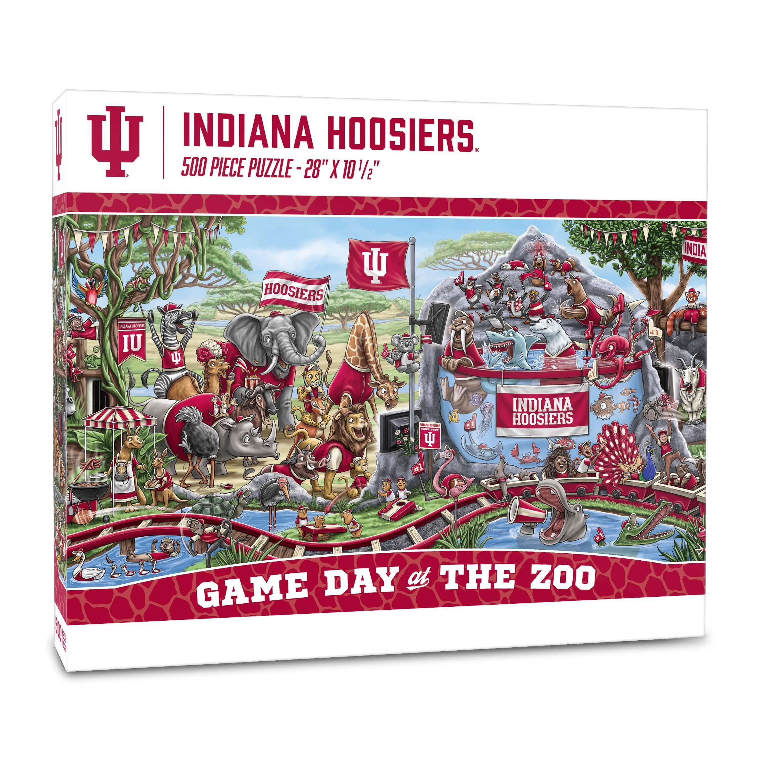 YouTheFan NCAA Indiana Hoosiers Game Day at the Zoo - 500 pc Puzzle